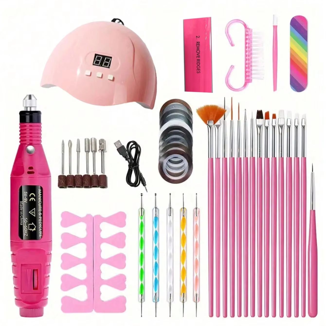 Nail Set Nail Extension Gel Na - Nail Art Ombre 评论和价格