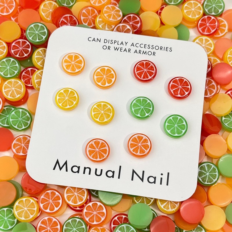 20pcs 3D Mini Simulated Food L - Nail Art Orange 评论和价格