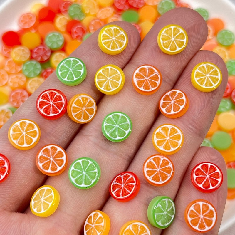 20pcs 3D Mini Simulated Food L - Nail Art Orange 评论和价格