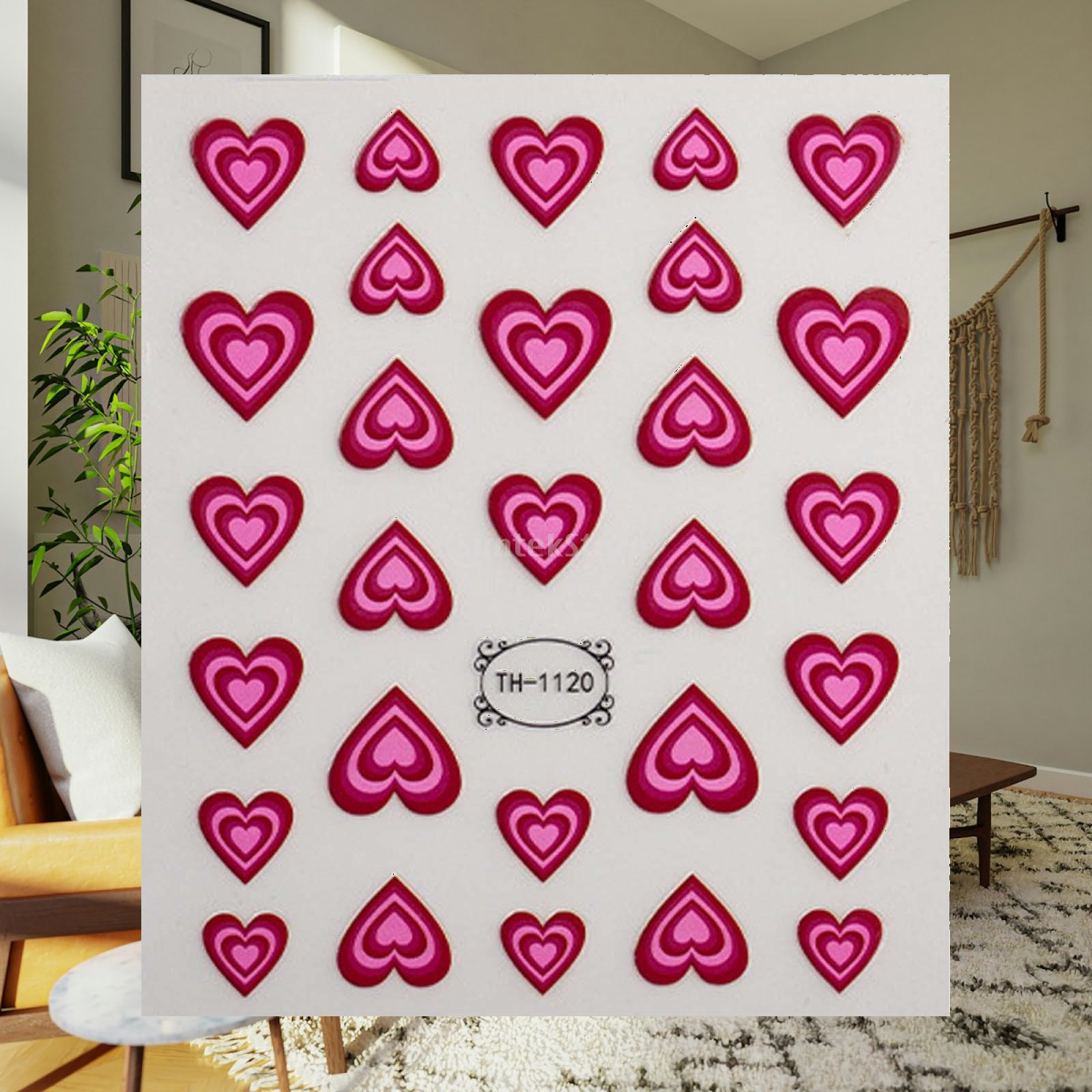 Valentines Day 3D Heart Nail A - Nail Art Valentines Day 评论和价格