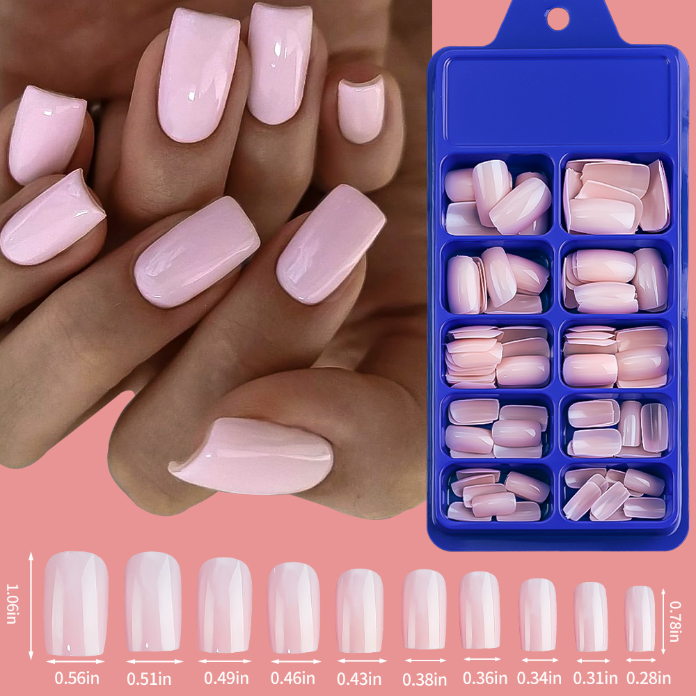 100/120pcs Pink White Press On - Nail Art Press On 评论和价格