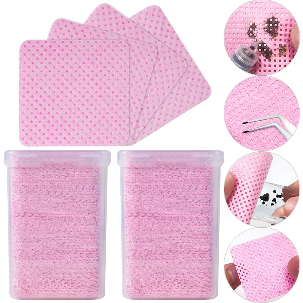 200Pcs Pink Lint-Free Nail Pol - Nail Art Pink 评论和价格