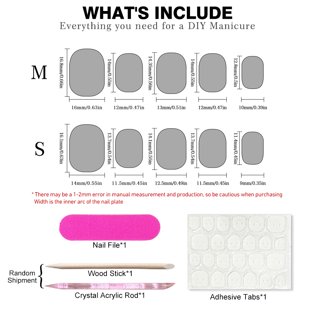 10pcs Short Summer Colorful Ge - Nail Art Press On 评论和价格