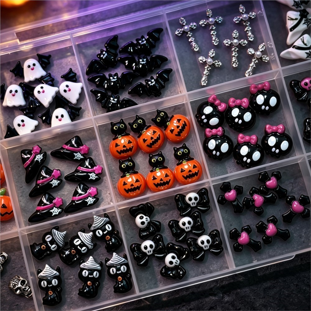15grid 3D Cute Halloween Pumpk - Nail Art Valentines Day 评论和价格