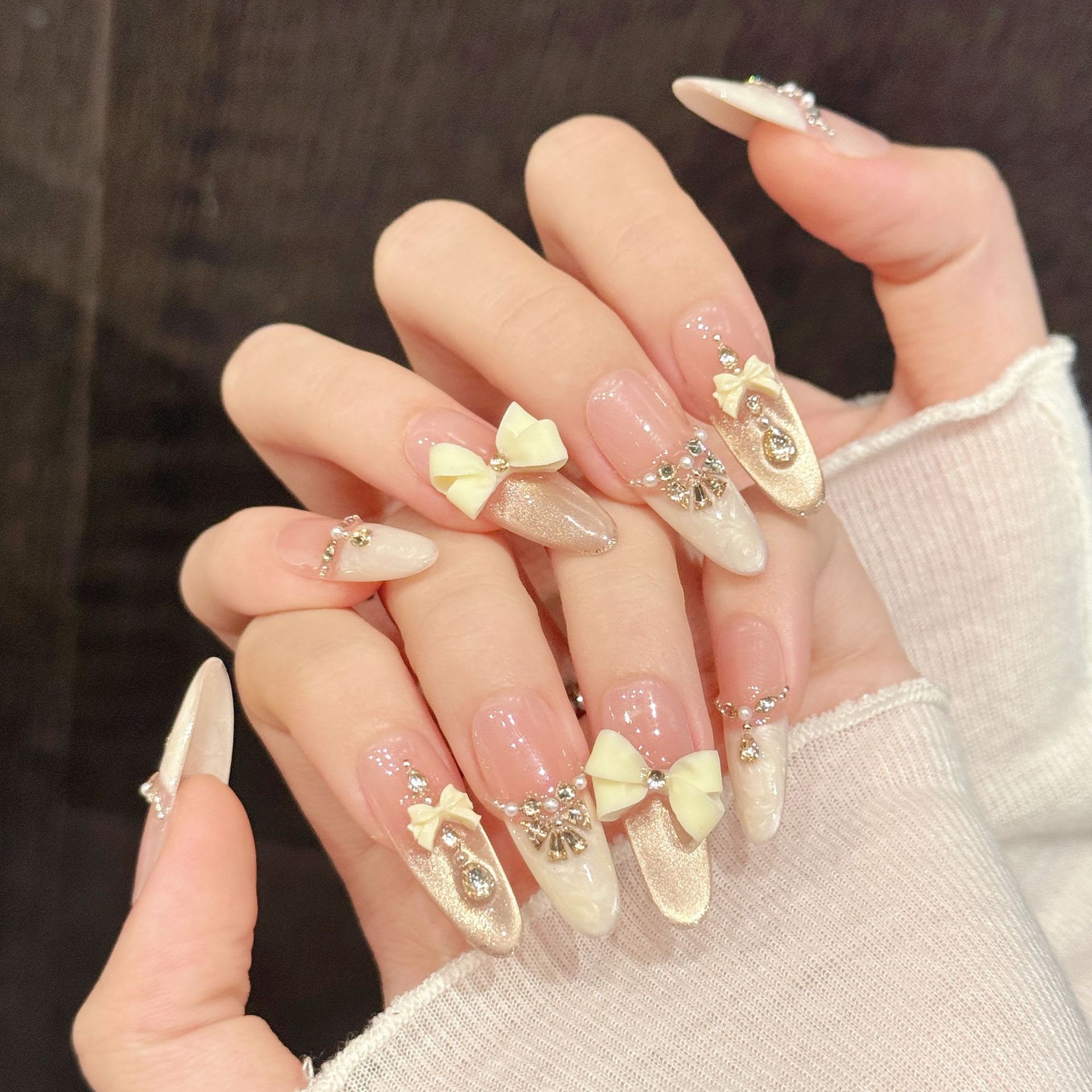 10pcs Handmade Press On Nails  - Nail Art Press On 评论和价格