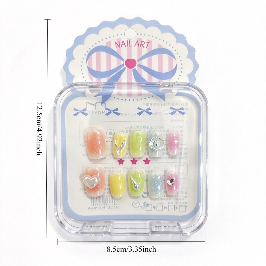 Ocean Dopamine Press-On Nails, - Nail Art Ombre 评论和价格