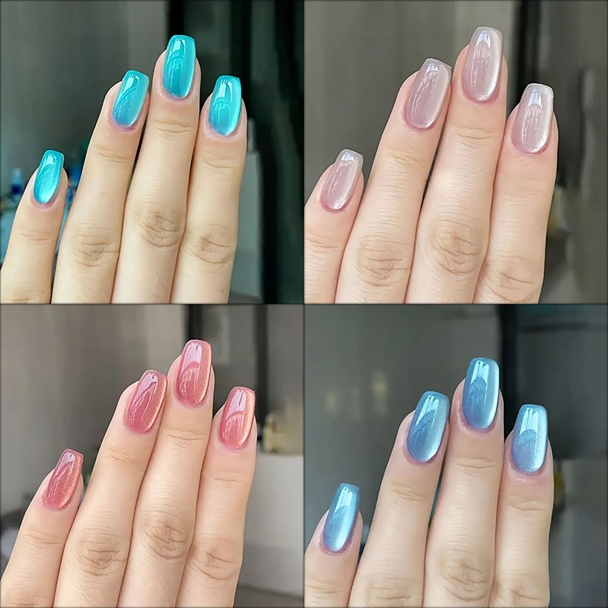 24pcs/30pcs short square balle - Nail Art Pink 评论和价格