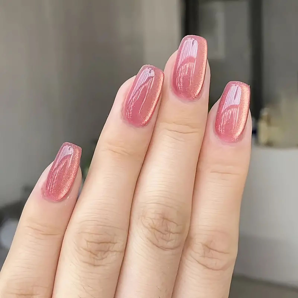 24pcs/30pcs short square balle - Nail Art Pink 评论和价格