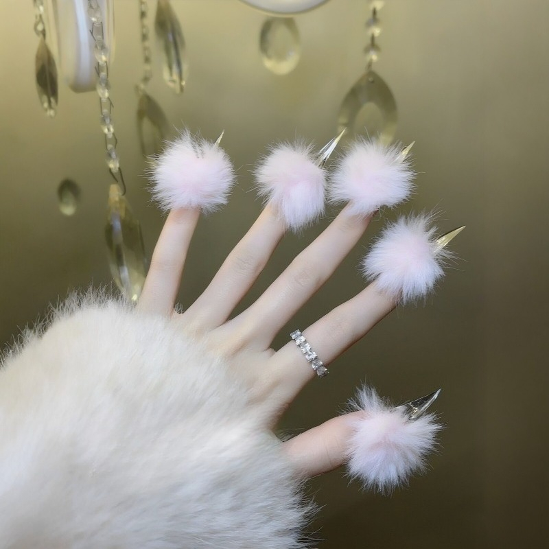 Handmade Long Cat Claw Press o - Nail Art Press On 评论和价格