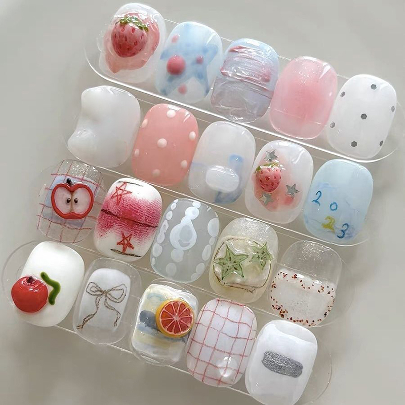 Nail Silicone Mold Relief Frui - Nail Art Orange 评论和价格