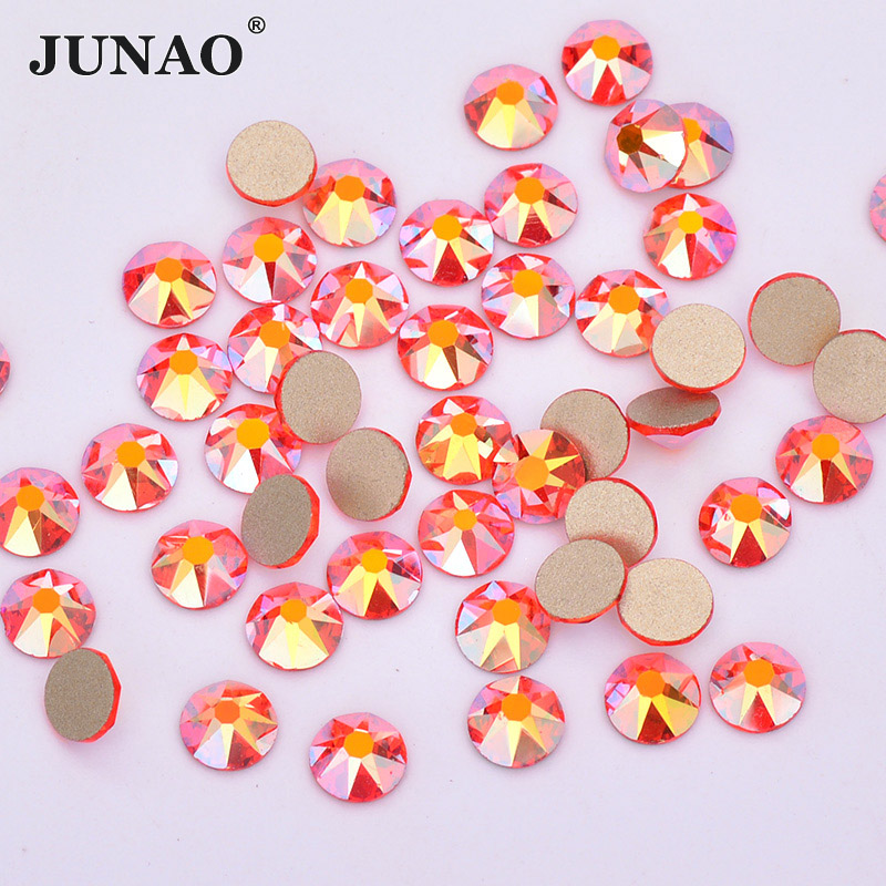 JUNAO SS20 Orange Red AB Facet - Nail Art Orange 评论和价格